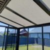 Plisuotos žaliuzės stikliniui verandos stogui