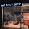 Apsauginės grotos The Body Shop parduotuvėje