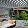 Bioklimatinė šviesi terasa pergola