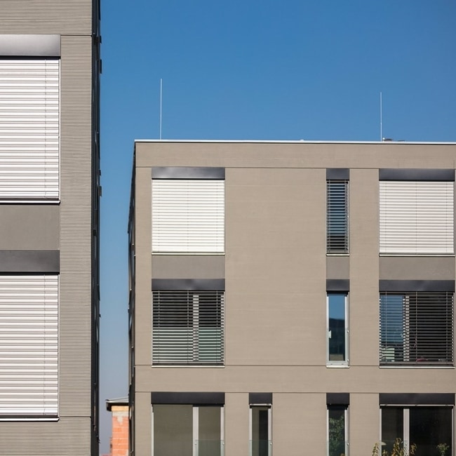 Outdoor blinds window exterior