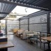 Pergola su automatiniu stogo valdymu