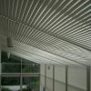 Šviesios sunshield tipo lubos iš pastato vidaus
