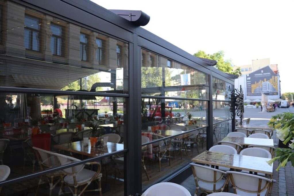 Tentinė pergola Rygoje