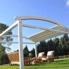 Jauki tradicinė pergola riestu atvertu stogu