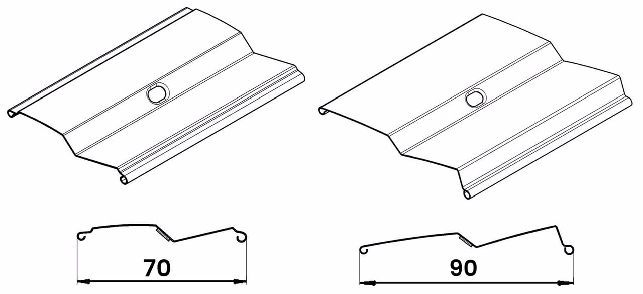 Z shape of outdoor blinds lamellae