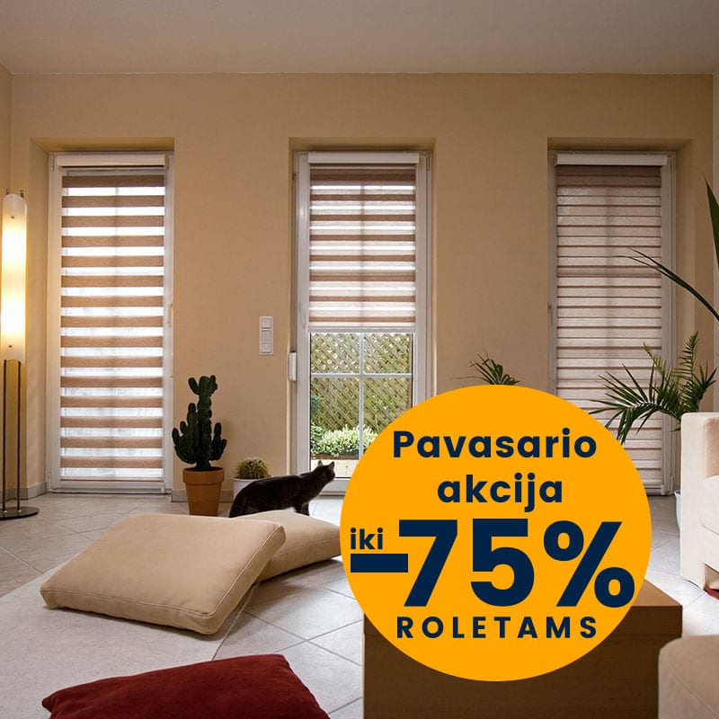 Pavasario akcija roletams pigiai langams