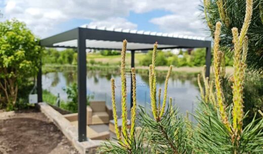 bioklimatine pergola pergole pavesine terasa gera kaina