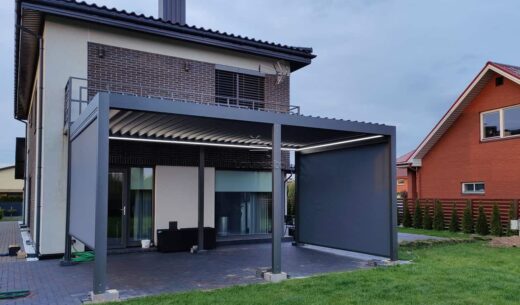 bioklimatine pergola pergole terasa namai gera kaina