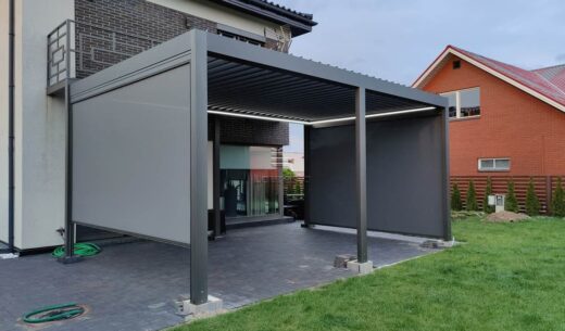 bioklimatine pergola pergole terasa namai gera kaina