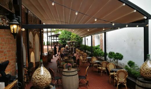 tentine pergola pergole pavesine terasa gera kaina restoranas medininkai