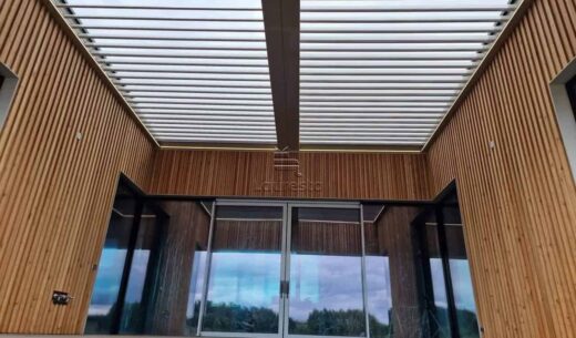 bioklimatine pergola restoranams namams terasa