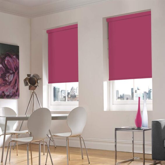 Porto-Magenta-Roller-Blind Viva Magenta metu spalva kasetiniai klasikiniai roletai akcija kaina