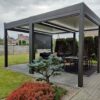 Įrengta bioklimatinė pavėsinė pergola