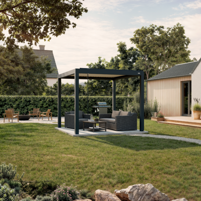 ECO bioklimatine pergola namu sode Lauresta ECO bioklimatine pergola namu sode Lauresta