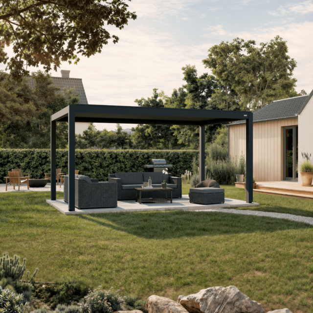 EQUA bioklimatine pergola sode Lauresta EQUA bioklimatine pergola sode Lauresta